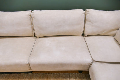 Refurbished U-Bank De Bommel Crème/Beige Microvezel
