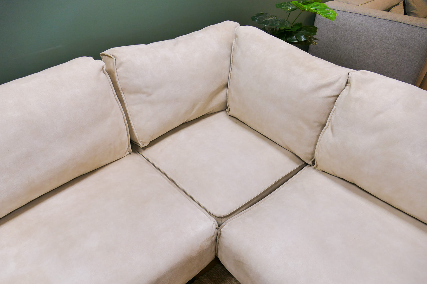 Refurbished U-Bank De Bommel Crème/Beige Microvezel