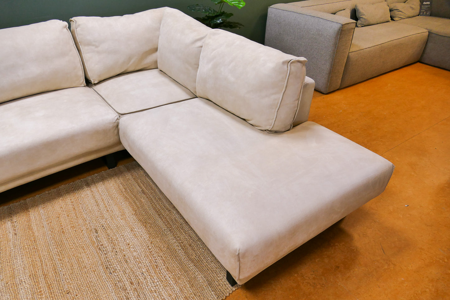 Refurbished U-Bank De Bommel Crème/Beige Microvezel