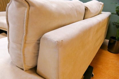 Refurbished U-Bank De Bommel Crème/Beige Microvezel