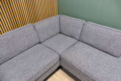 Refurbished Moderne Hoekbank Laguna Donkergrijs