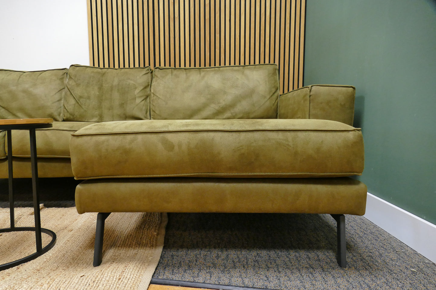 Refurbished Chaise Longue Sandes Wonen Microvezel Groen