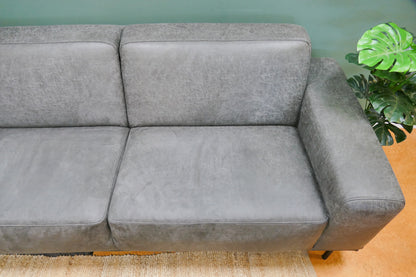 Refurbished Hoekbank Pronto Pantini Microvezel Antraciet