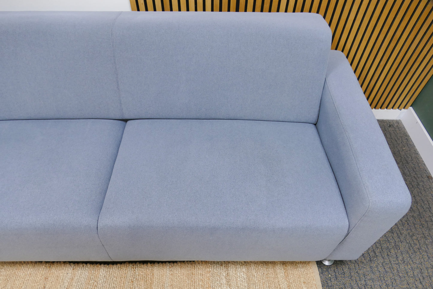 Refurbished 3 Zits Bank Lichtblauw