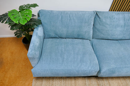 Refurbished Chaise Longue Goossens Luxor Turqouise/Blauw