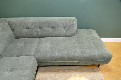 Refurbished Moderne Hoekbank groen