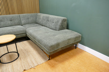Refurbished Moderne Hoekbank groen
