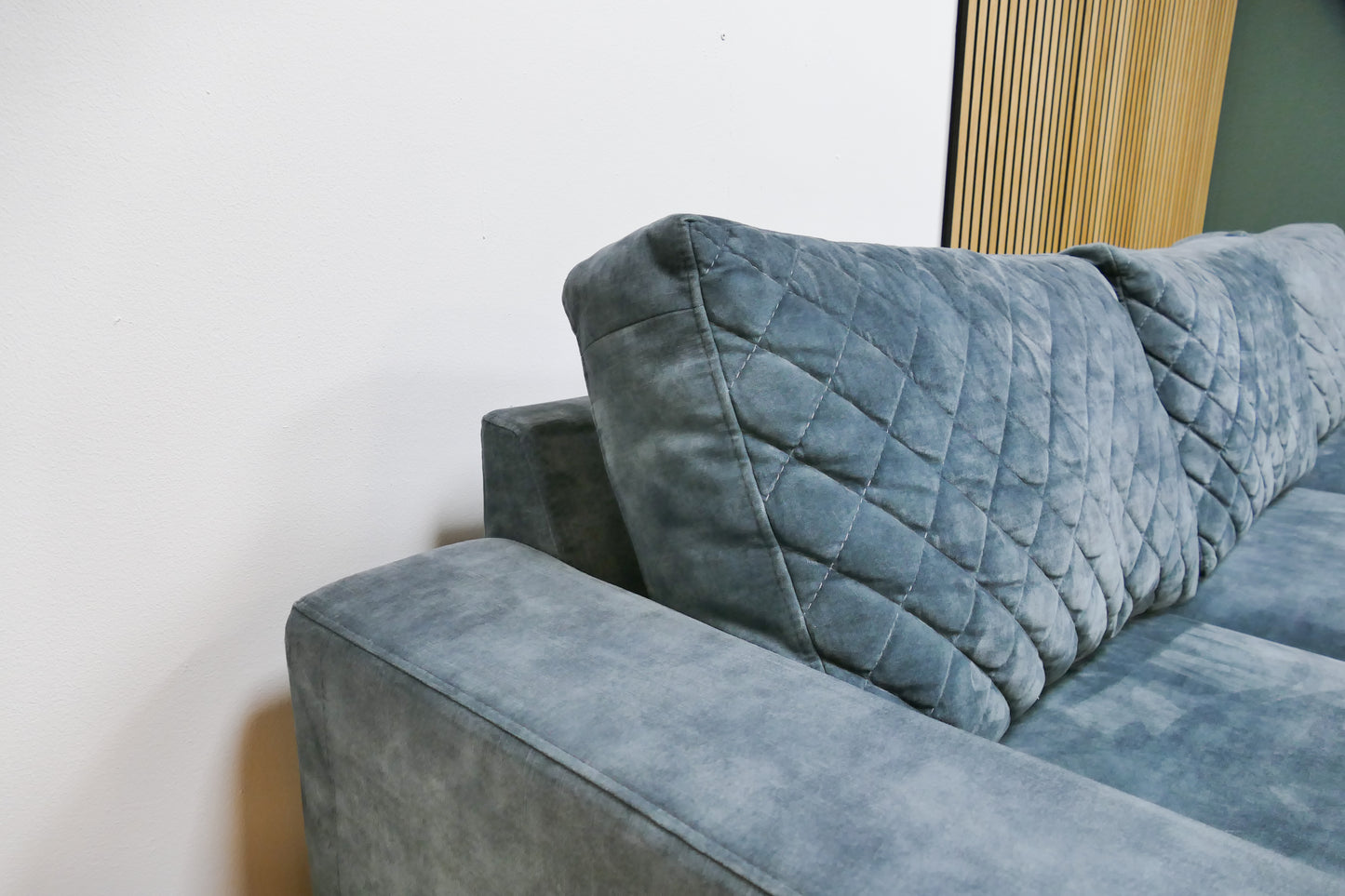 Refurbished Chaise Longue Turqouise Urban Sofa