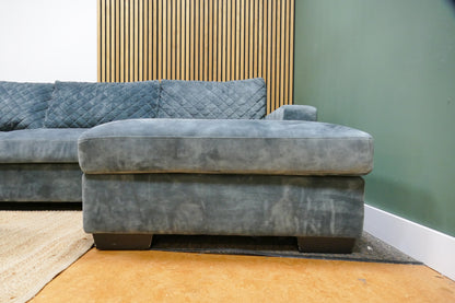 Refurbished Chaise Longue Turqouise Urban Sofa