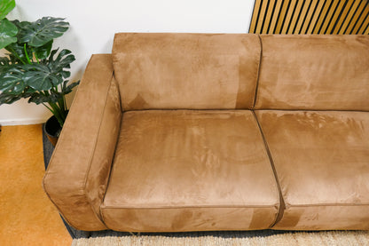 Refurbished Hoekbank Microvezel Cognac Bruin