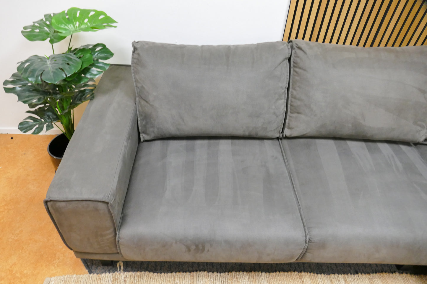 Refurbished Hoekbank De Bommel Microvezel Antraciet