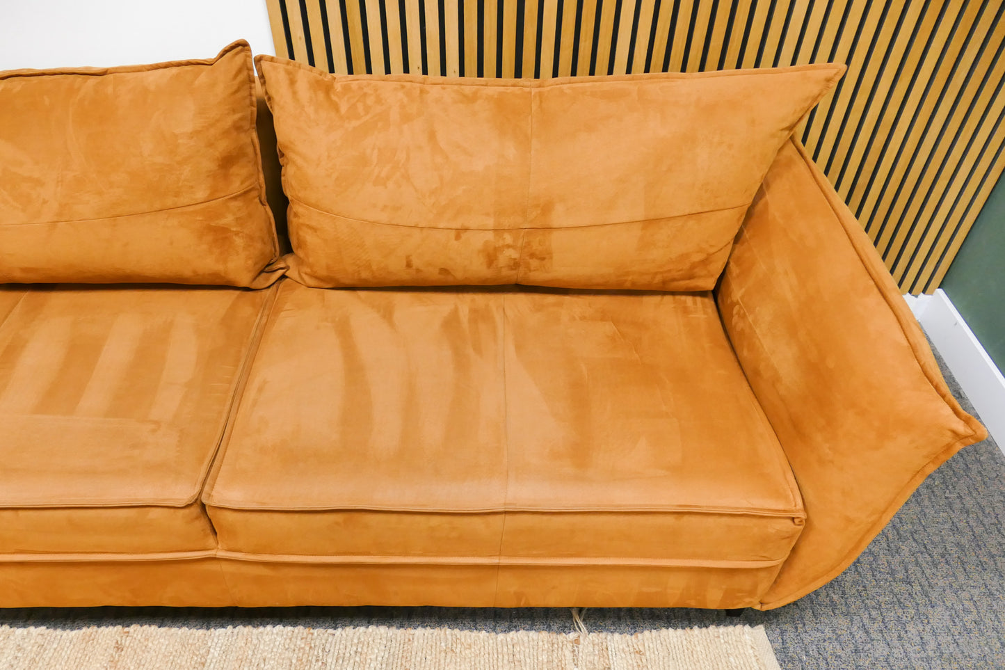 Refurbished 3-Zits Urban Sofa Microvezel Cognac