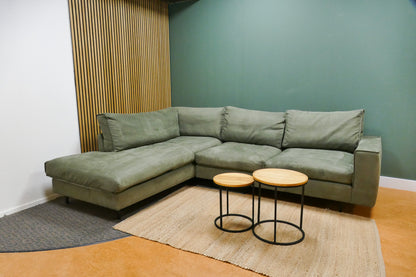 Refurbished Goossens Hoekbank Groen