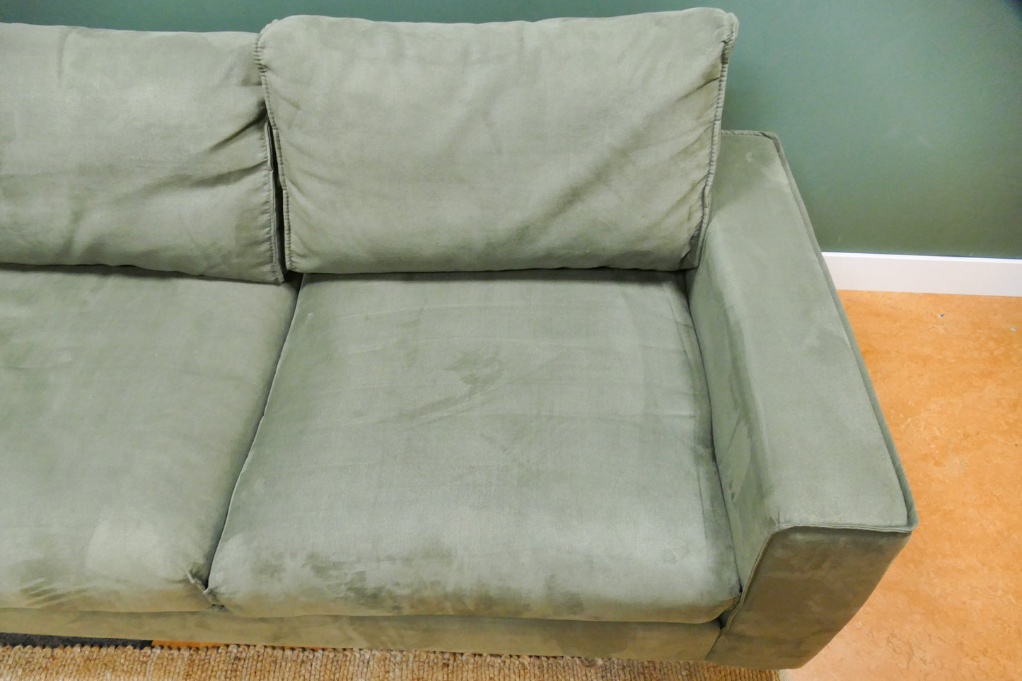 Refurbished Goossens Hoekbank Groen