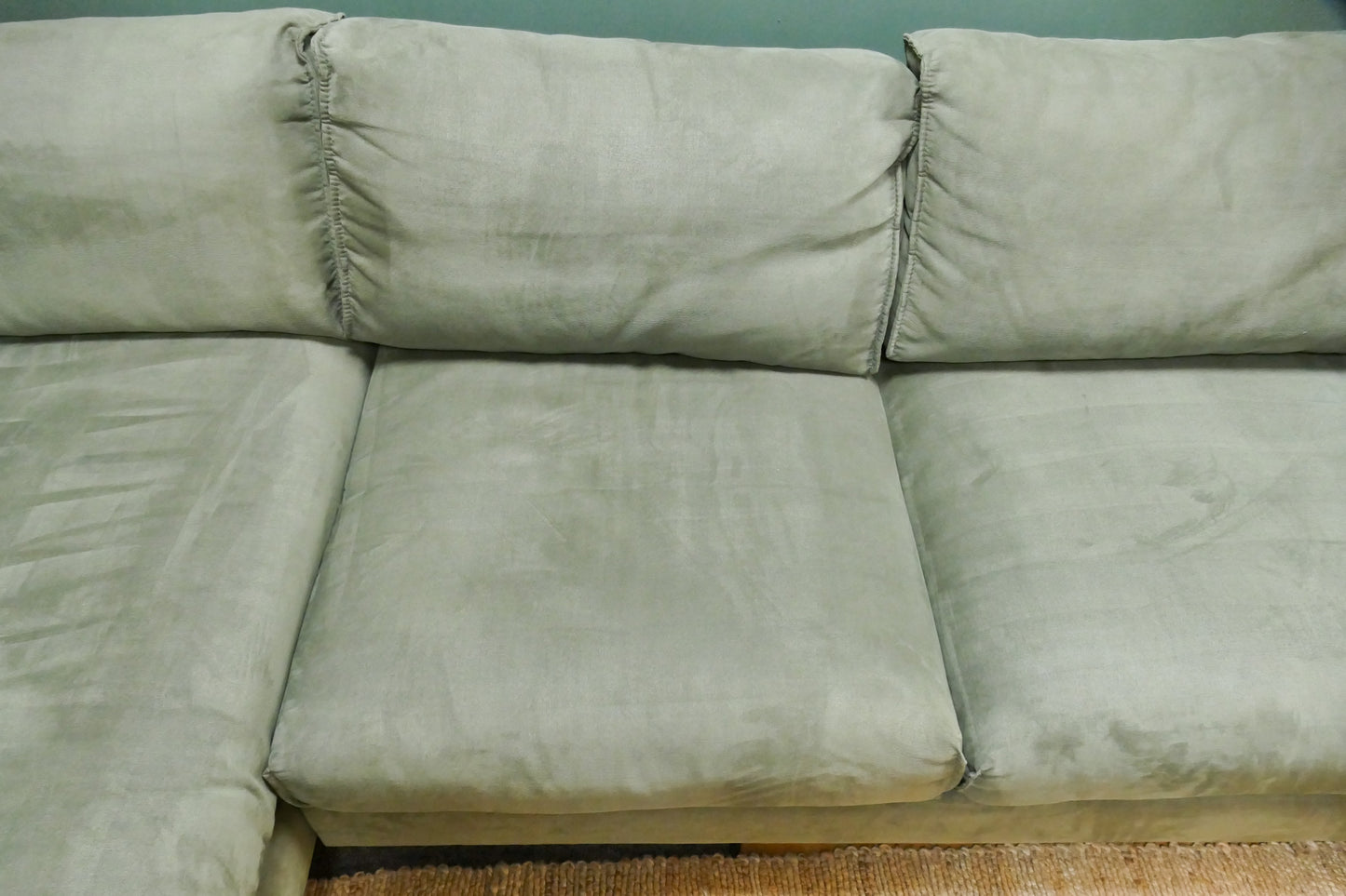 Refurbished Goossens Hoekbank Groen