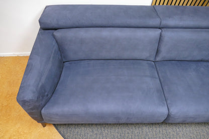 Refurbished 3-Zits Houweling Kongo Microvezel Donkerblauw