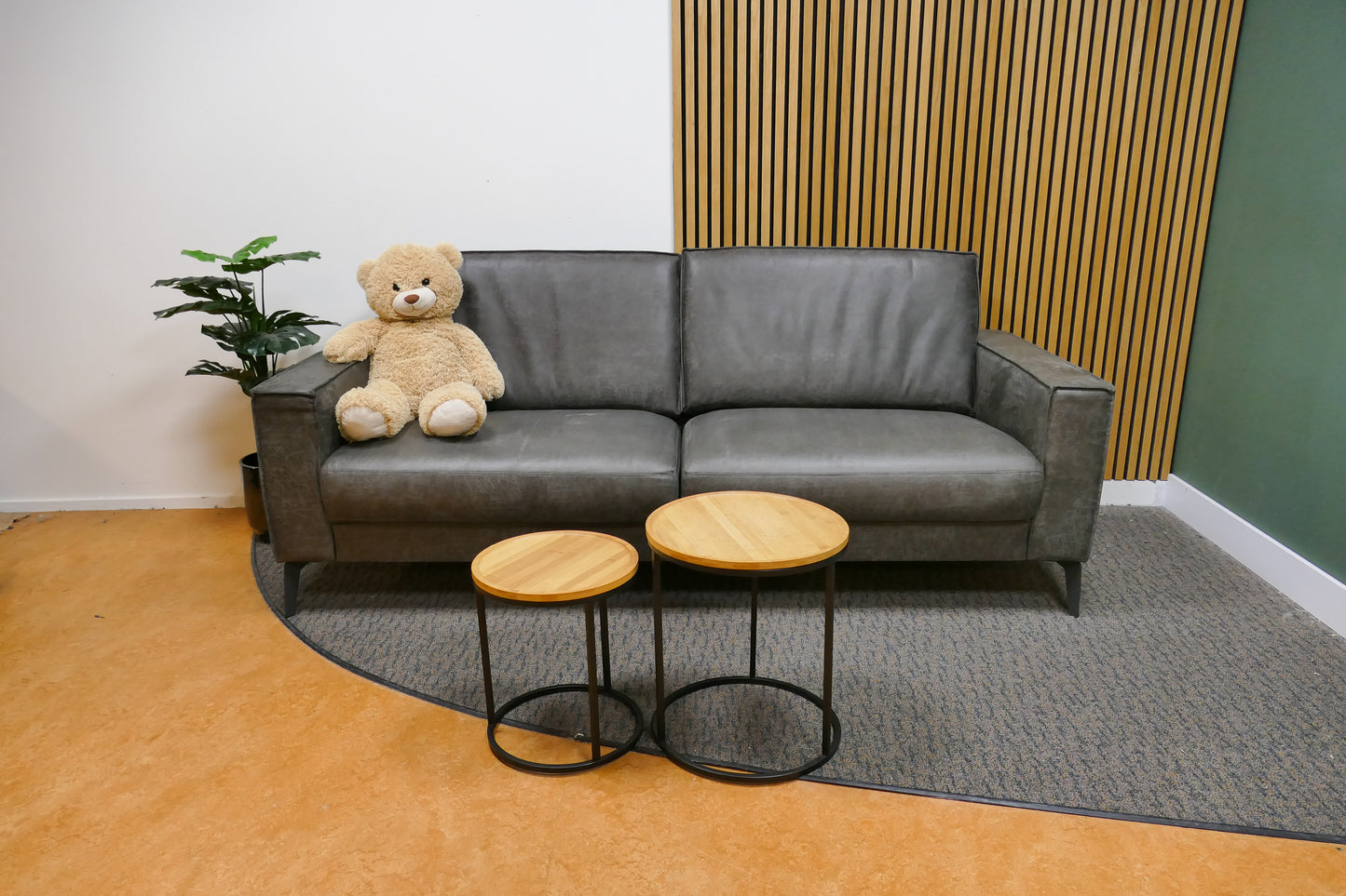Refurbished Pronto 3-Zits Microvezel Antraciet