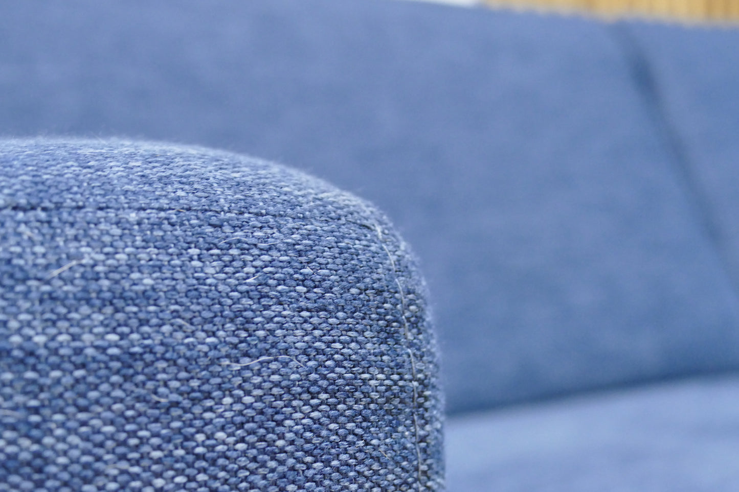 Refurbished Hoekbank Blauw Gemêleerd