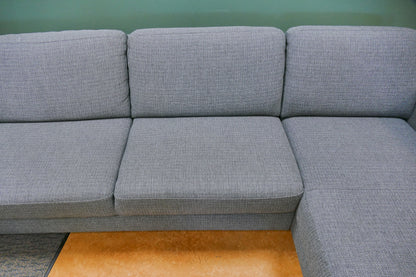Refurbished U Bank / Slaapbank Antraciet met Opbergruimte
