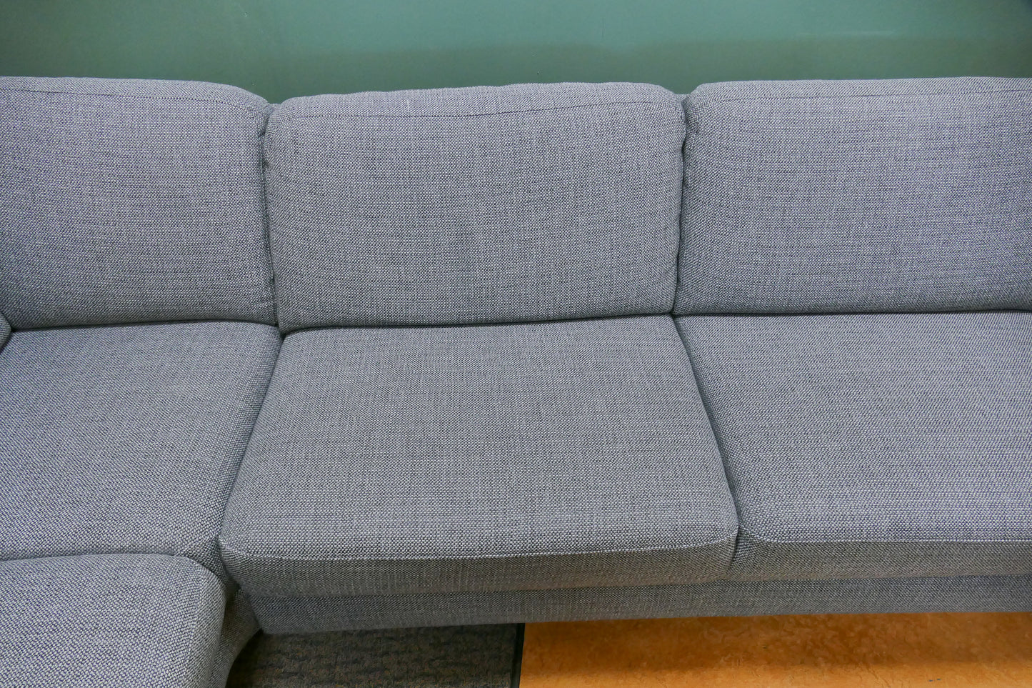 Refurbished U Bank / Slaapbank Antraciet met Opbergruimte