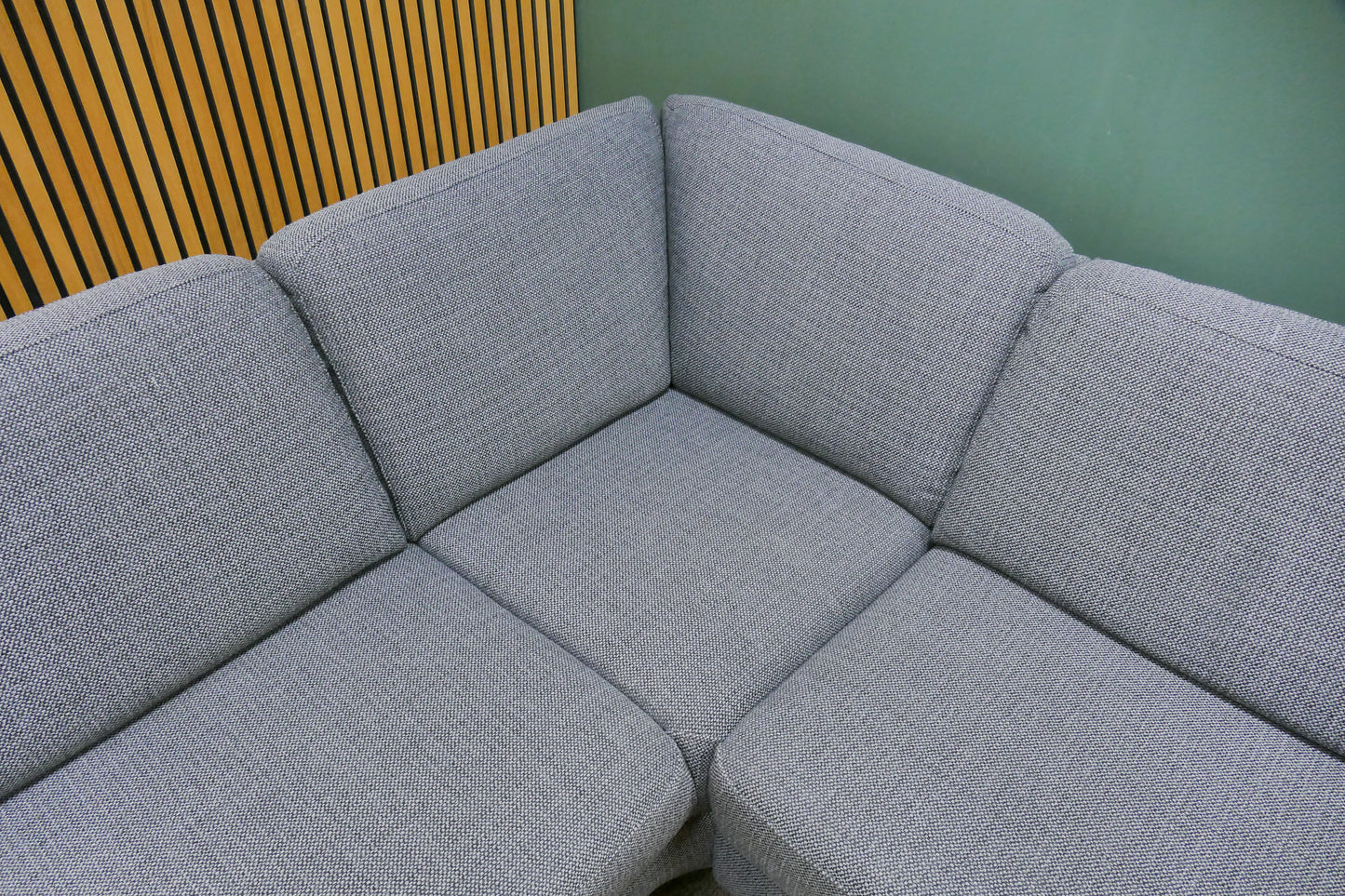 Refurbished U Bank / Slaapbank Antraciet met Opbergruimte