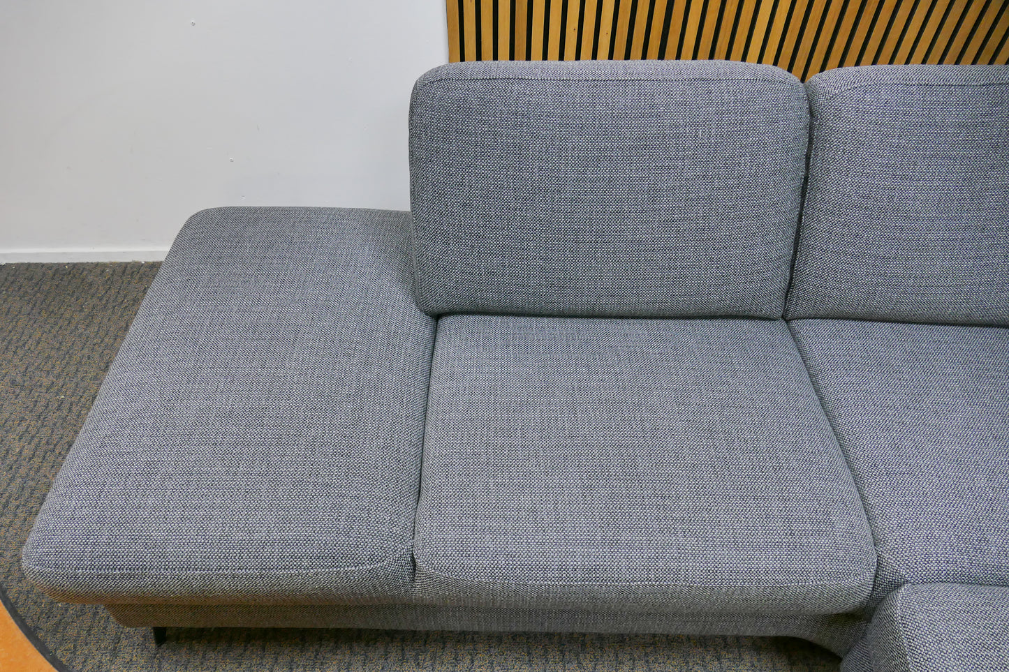 Refurbished U Bank / Slaapbank Antraciet met Opbergruimte