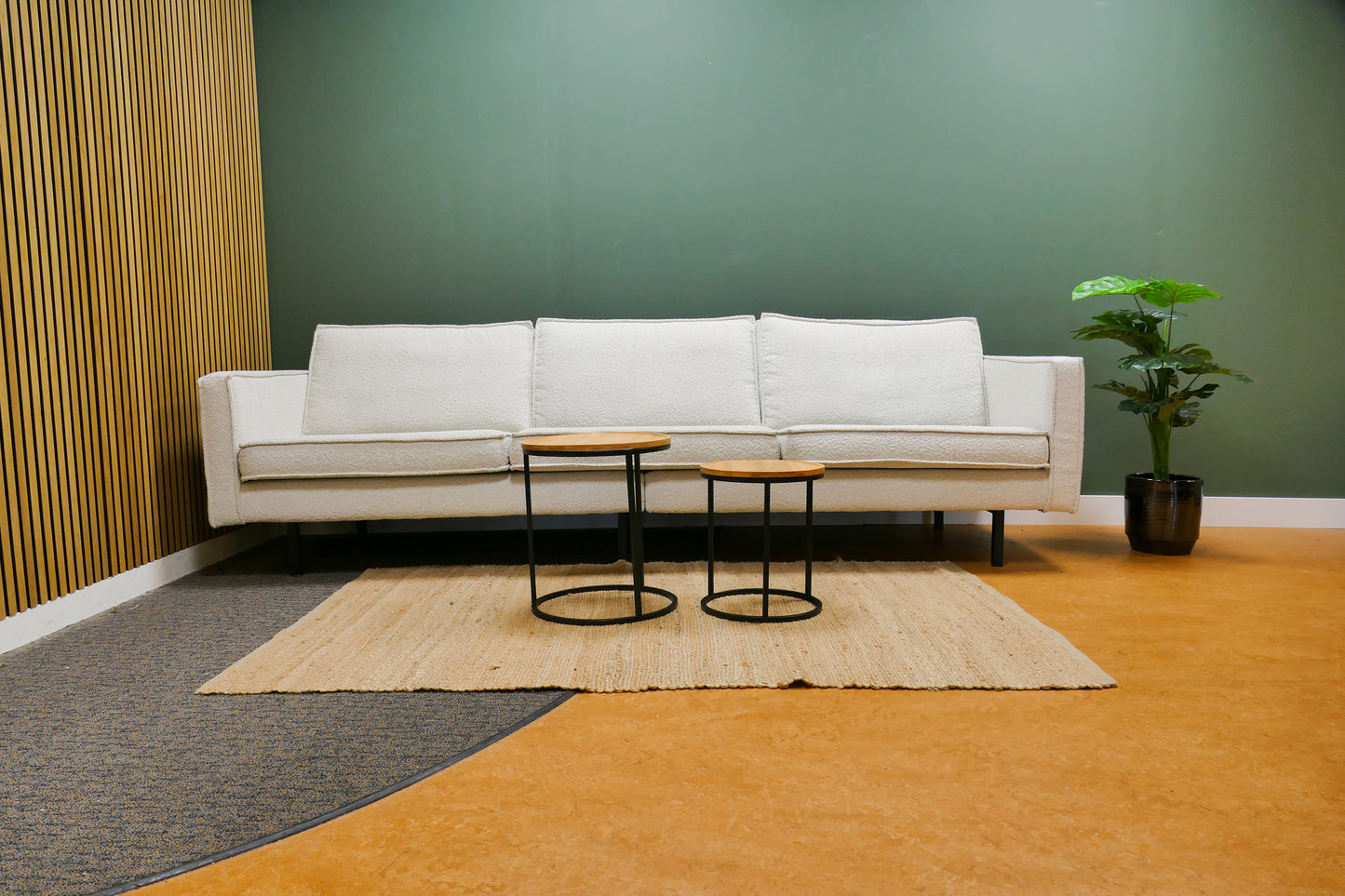 Refurbished 4 Zits BePureHome Bouclé Wit