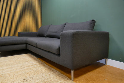 Refurbished Moderne Chaise Longue Antraciet