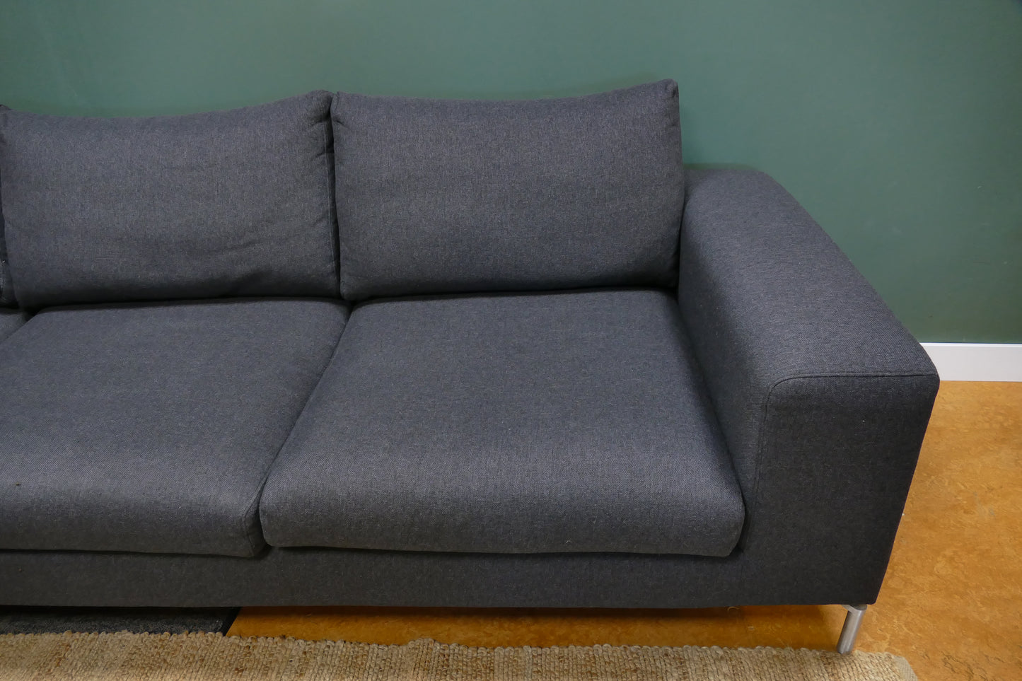 Refurbished Moderne Chaise Longue Antraciet