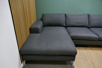 Refurbished Moderne Chaise Longue Antraciet