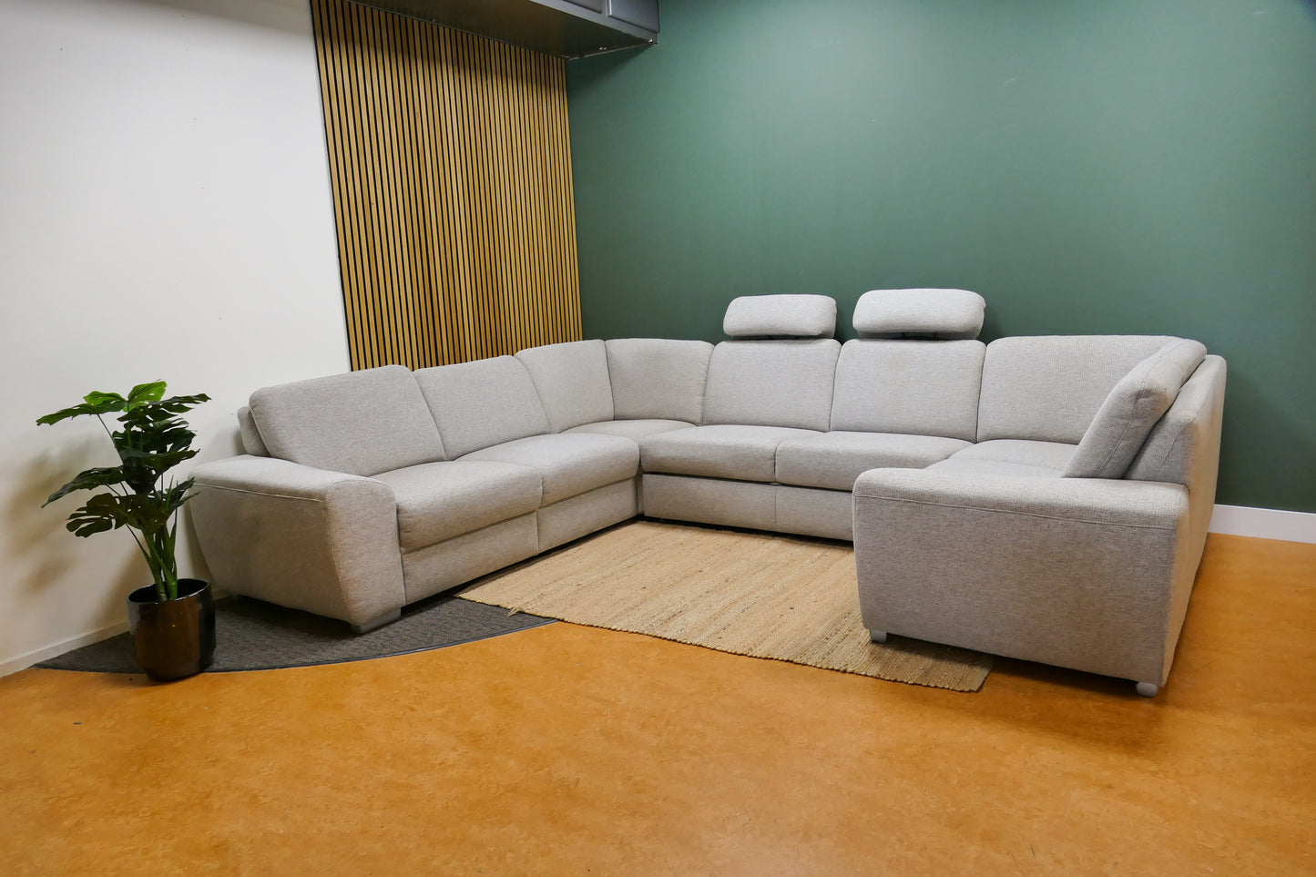 Refurbished U Bank Met Slaapfunctie en Afneembare Hoofdsteunen