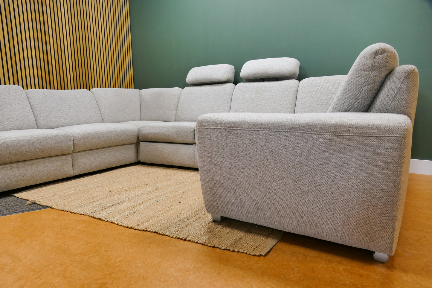 Refurbished U Bank Met Slaapfunctie en Afneembare Hoofdsteunen