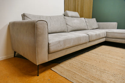 Refurbished Chaise Longue Microvezel Grijs