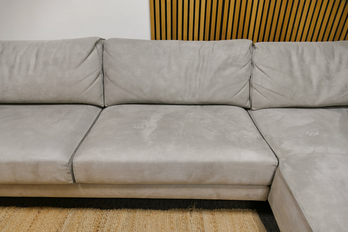Refurbished Chaise Longue Microvezel Grijs
