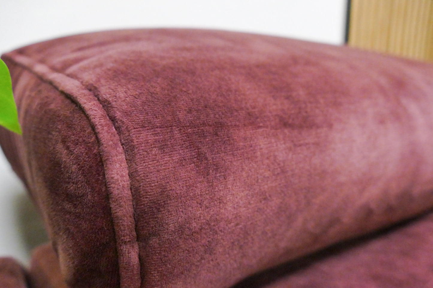 Refurbished Velvet Hoekbank Magenta Paars Zitmaxx
