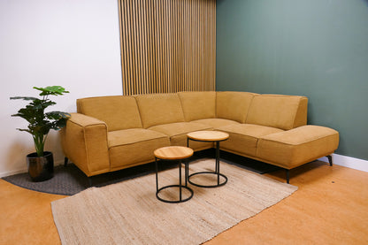 Refurbished Kleine Hoekbank geel Gemeleerd