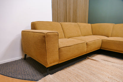 Refurbished Kleine Hoekbank geel Gemeleerd