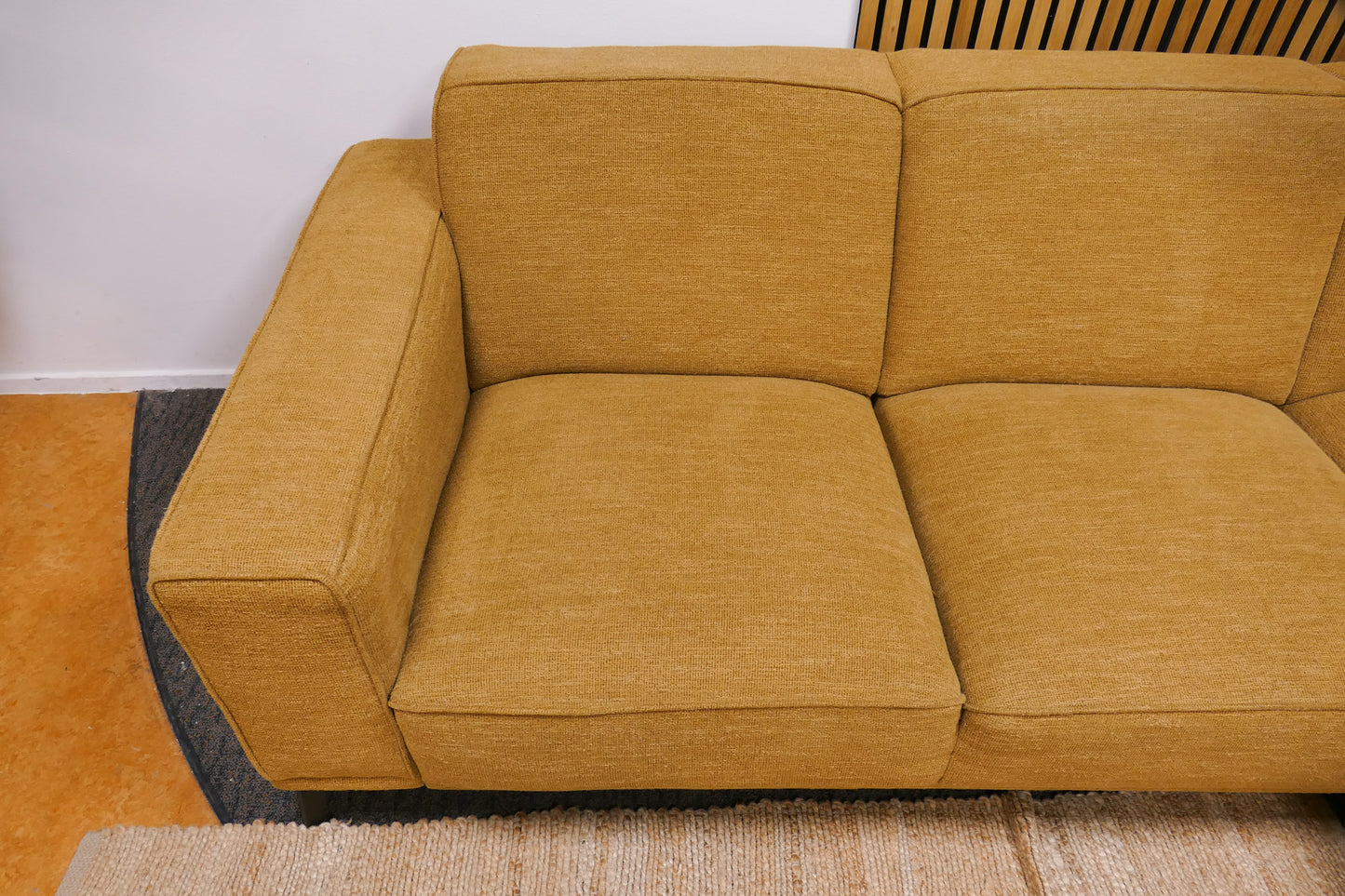 Refurbished Kleine Hoekbank geel Gemeleerd