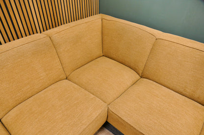 Refurbished Kleine Hoekbank geel Gemeleerd