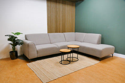 Refurbished Hoekbank Beige Taupe