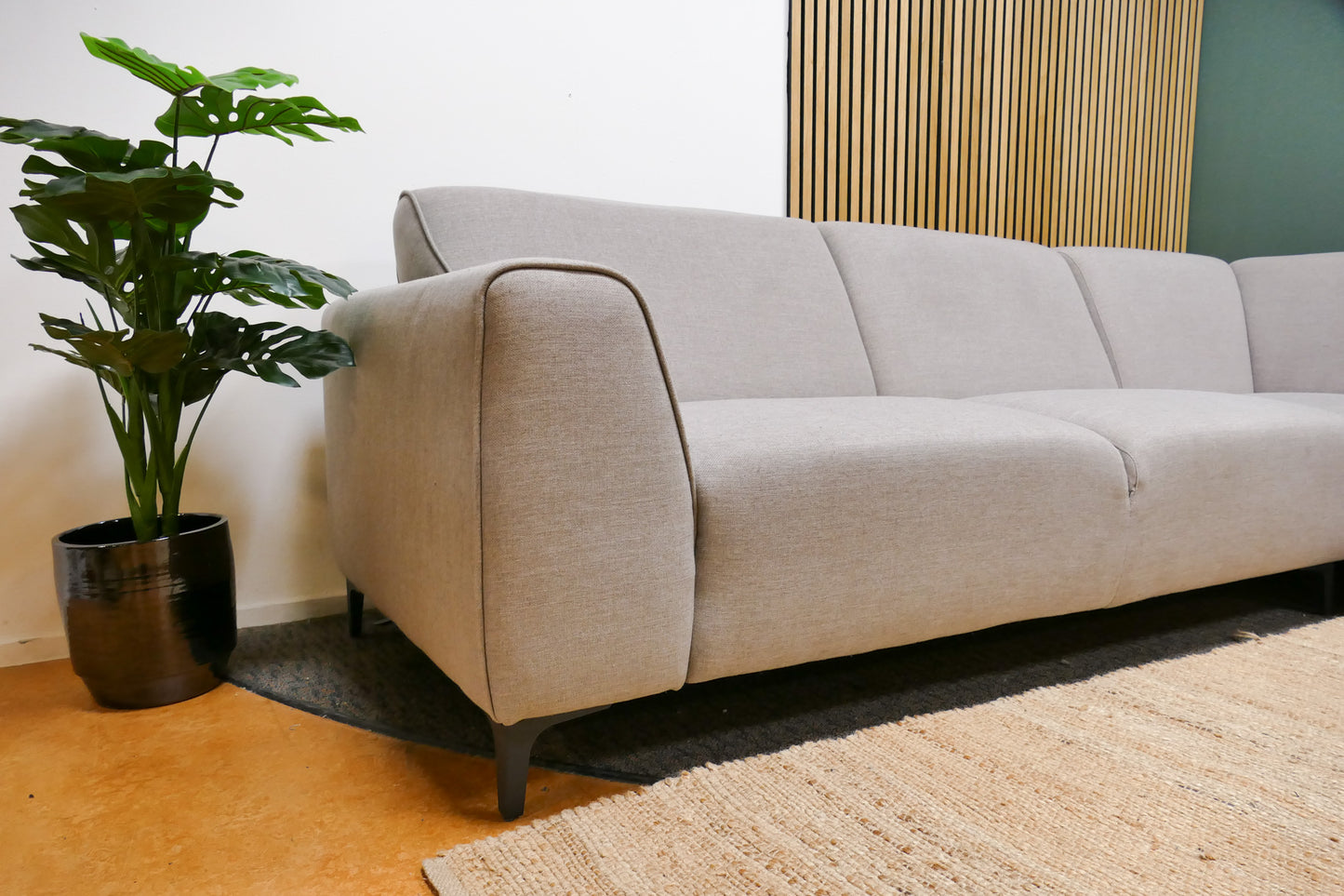 Refurbished Hoekbank Beige Taupe