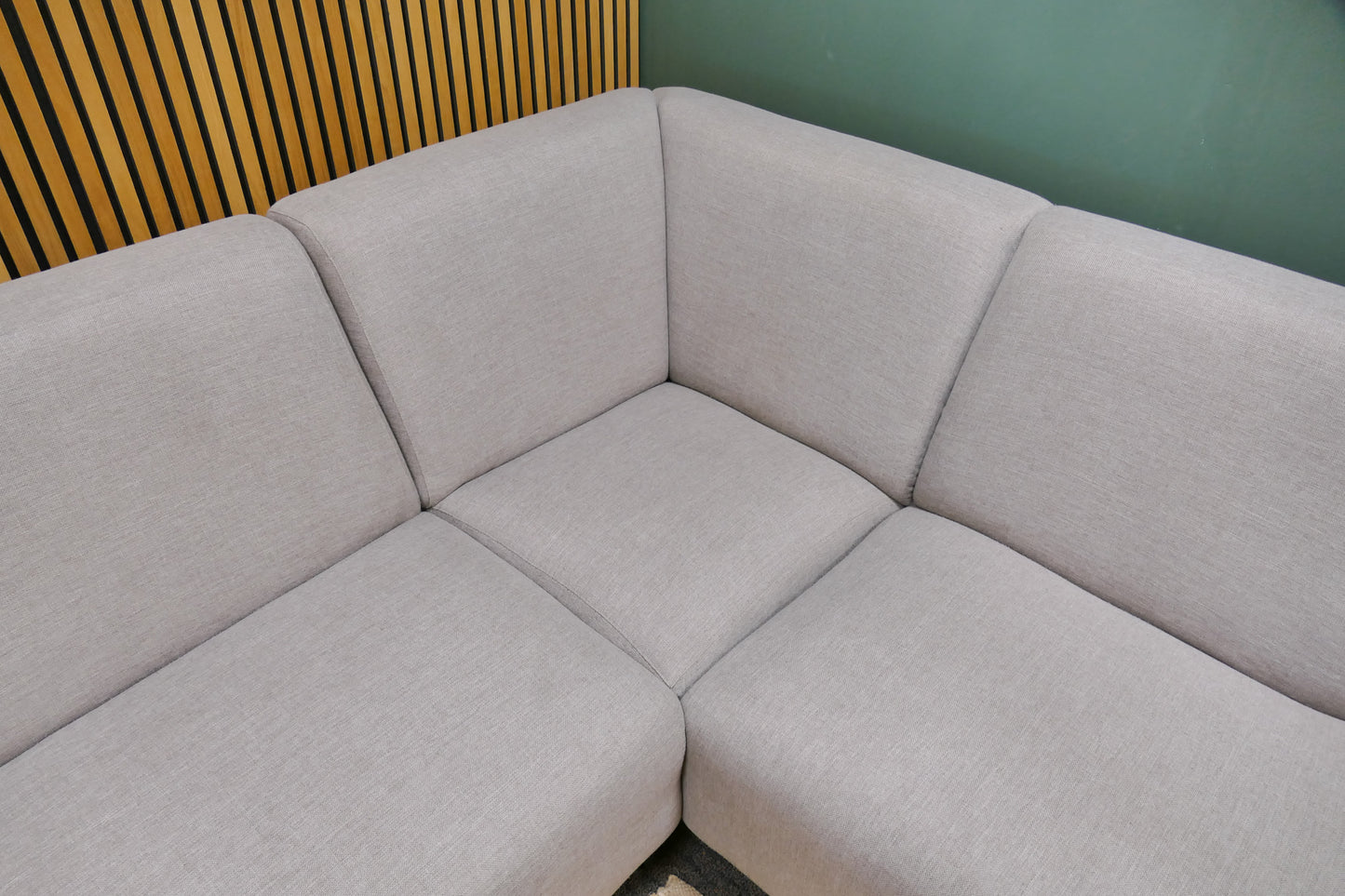 Refurbished Hoekbank Beige Taupe
