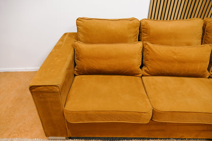 Refurbished Chaise Longue Okergeel