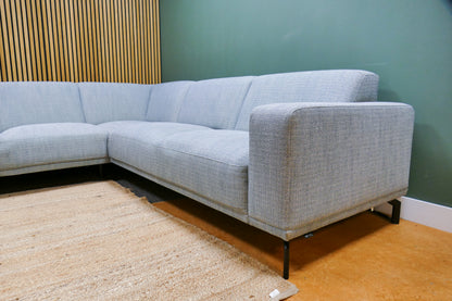 Refurbished Montel Hoekbank Viano Lichtblauw