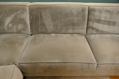 Refurbished Grote Hoekbank Velvet Taupe