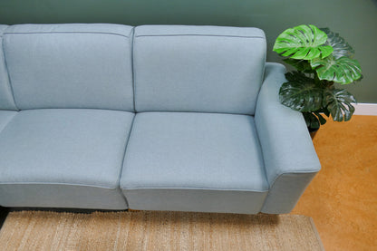 Refurbished Moderne Hoekbank Lichtblauw