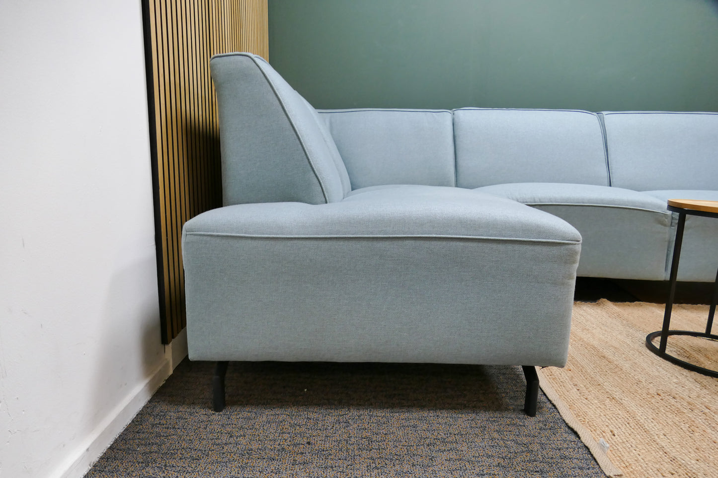 Refurbished Moderne Hoekbank Lichtblauw