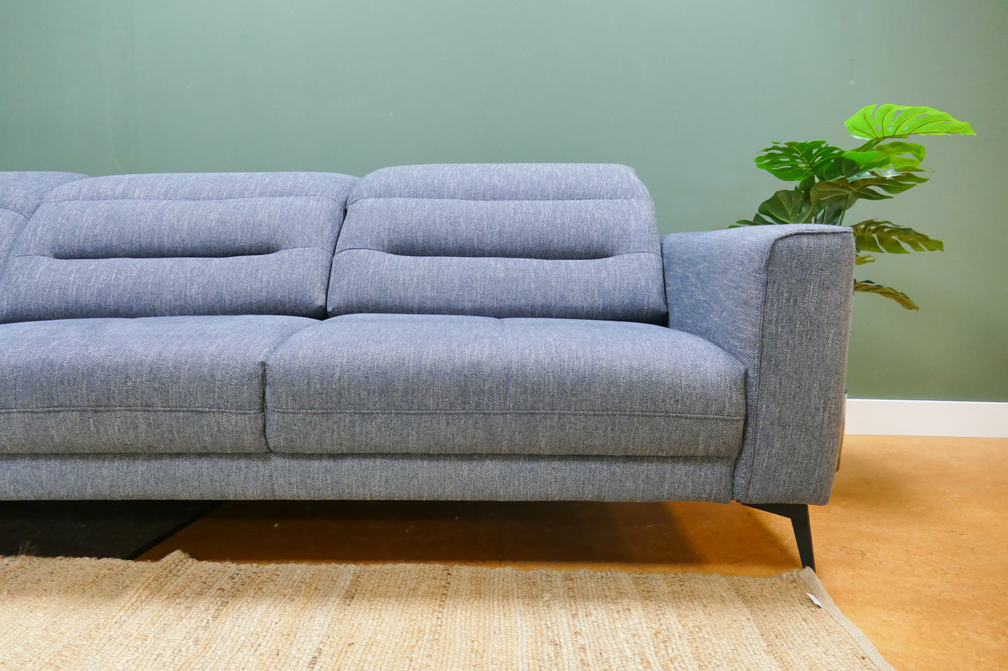 Refurbished Moderne Hoekbank Noème Kuba Blauw