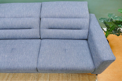 Refurbished Moderne Hoekbank Noème Kuba Blauw