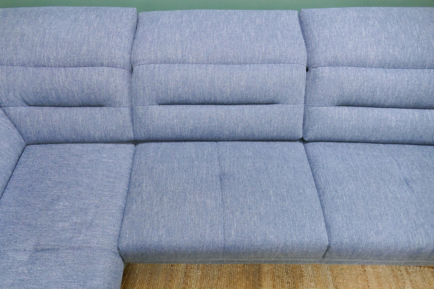 Refurbished Moderne Hoekbank Noème Kuba Blauw